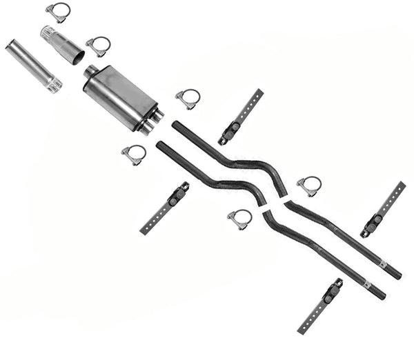 For Chevrolet Silverado 5.7L 1996-1999 Single Outlet Convert Dual Exhaust