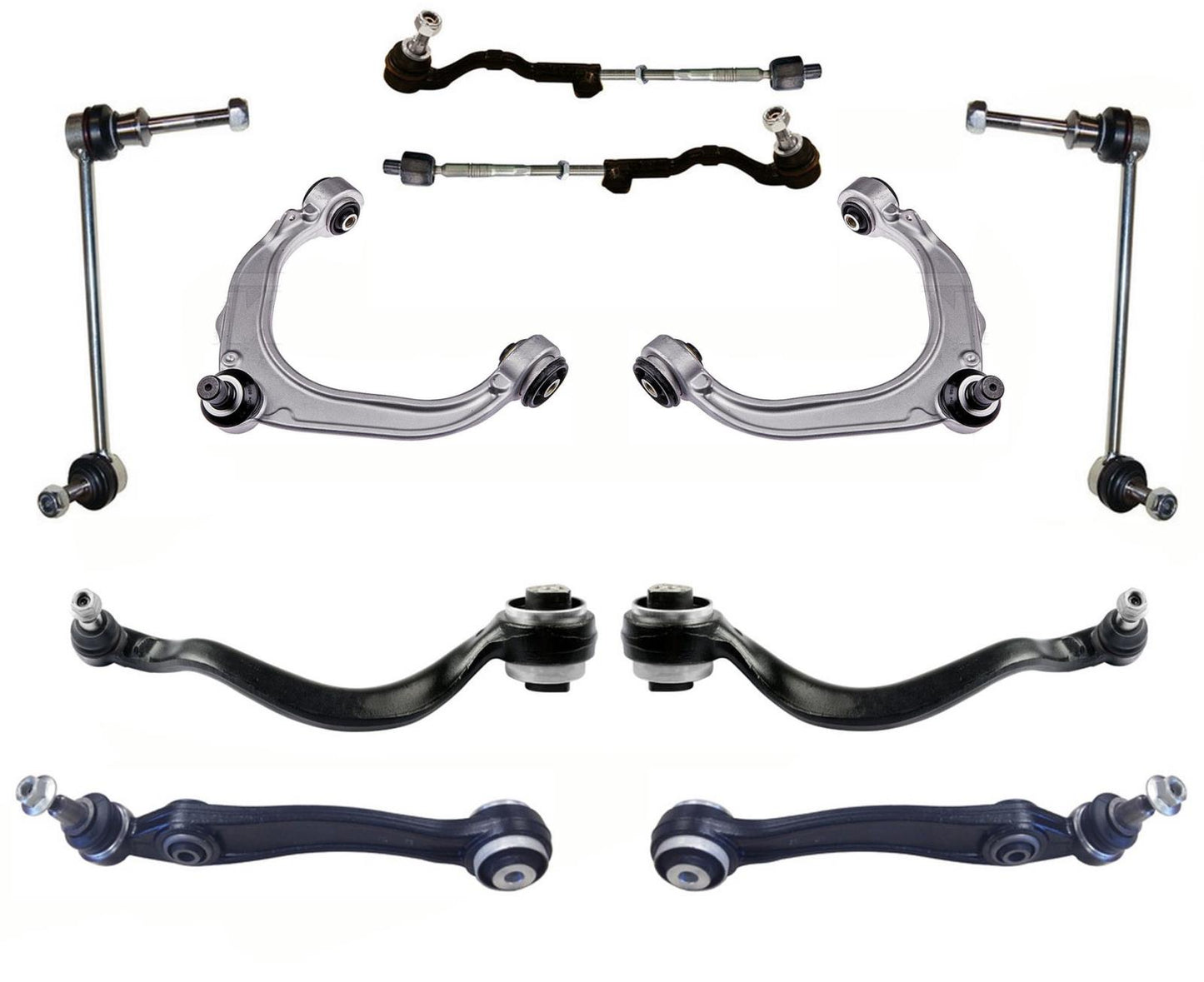 Front Upper Lower Control Arms Tie Rods Assembly & Links For BMW X5 2014-2018