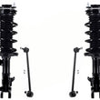 Front Complete Struts Assembly & Links For Honda Civic SI Coupe 2012-2013