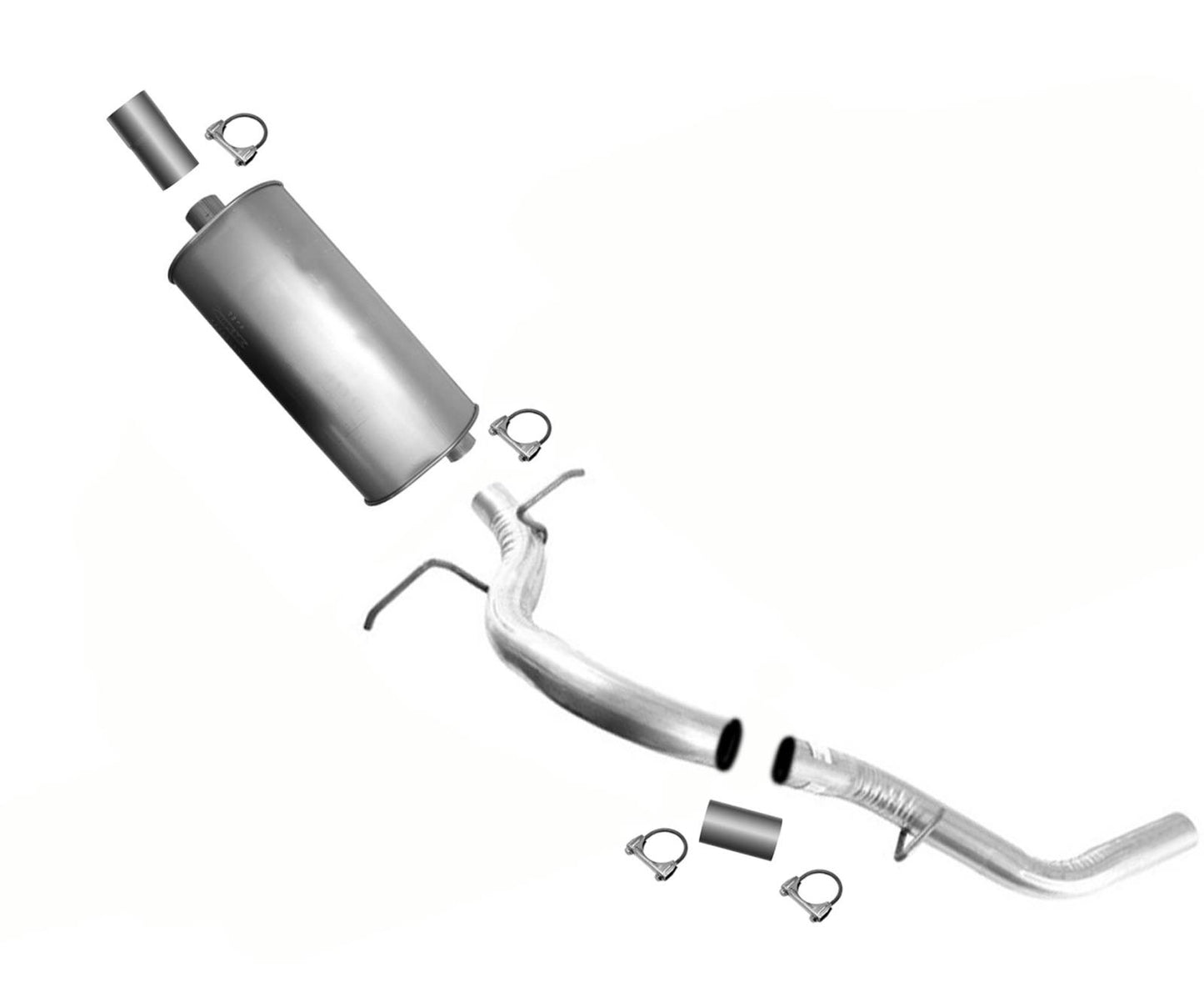 Weld On OE Style Rear Muffler Tail Pipe For Chevrolet Silverado 1500 V6 2009-13