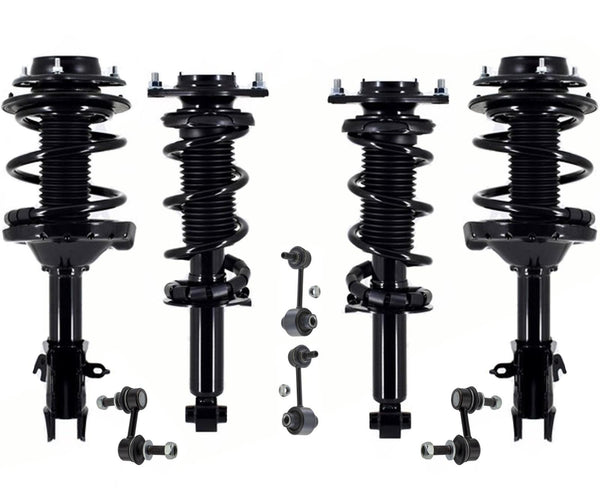 Front & Rear Complete Struts Assembly & Sway Bar Links For Subaru WRX 2015-2021