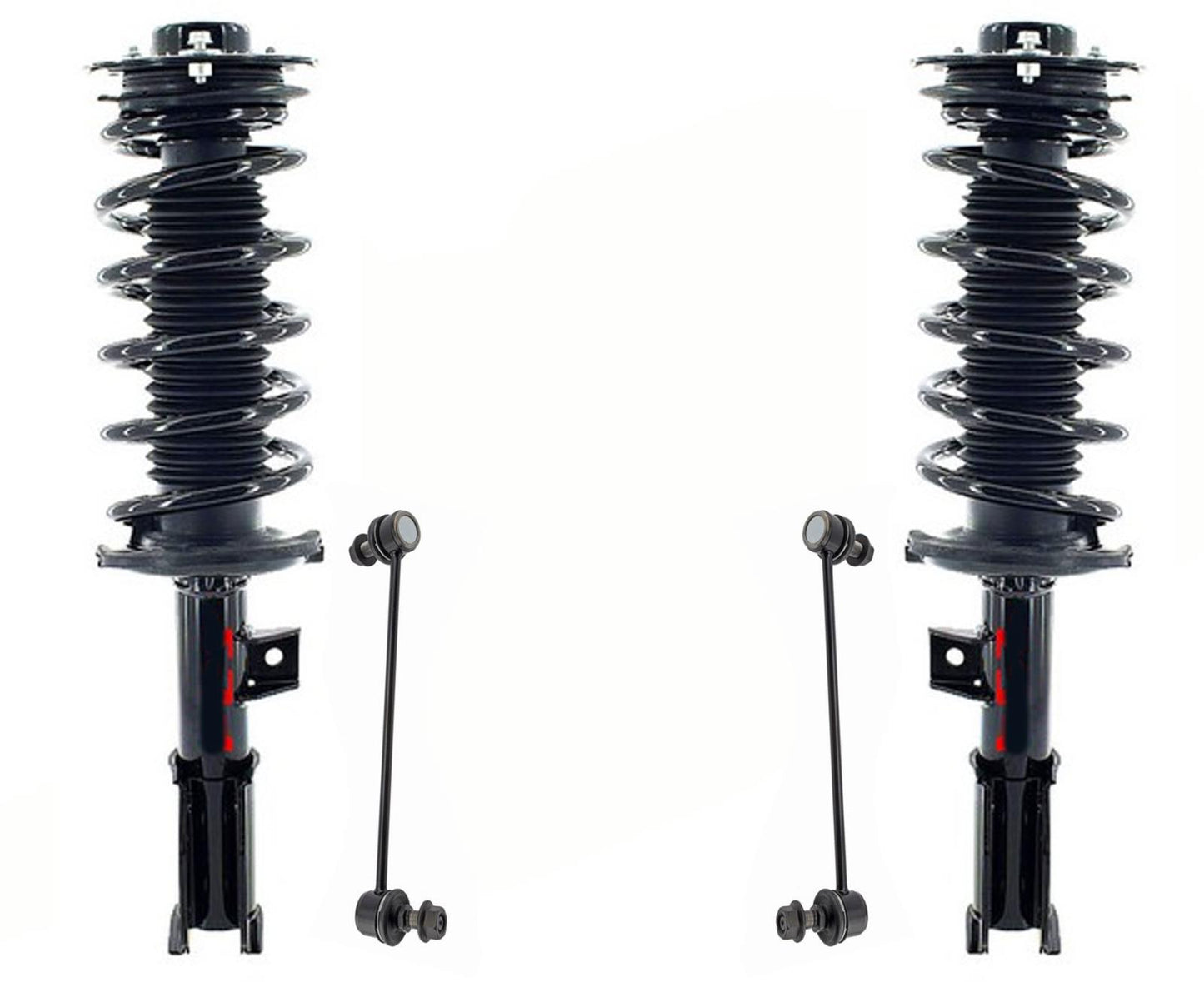 Front Complete Struts W/ Coil Springs & Links For Chevrolet Equinox 2010-17