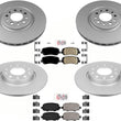 For Chrysler 200 2015-17 W/ 330MM BRF Brake Code GEO Coated Rotors Ceramic Pads