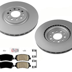 For Chrysler 200 15-17 With 330MM BRF Brake Code GEO Coated Rotors Ceramic Pads