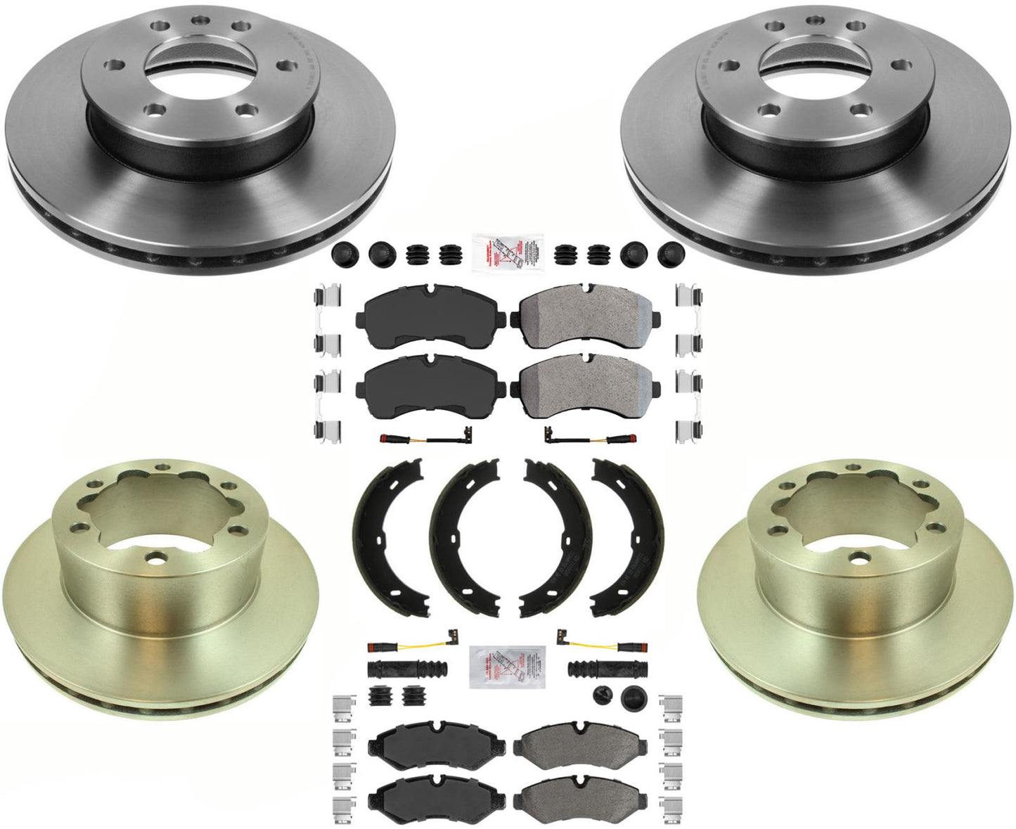 Hardware revestido de las almohadillas de los rotores del freno de disco para Mercedes Benz Sprinter 2500 2019-20