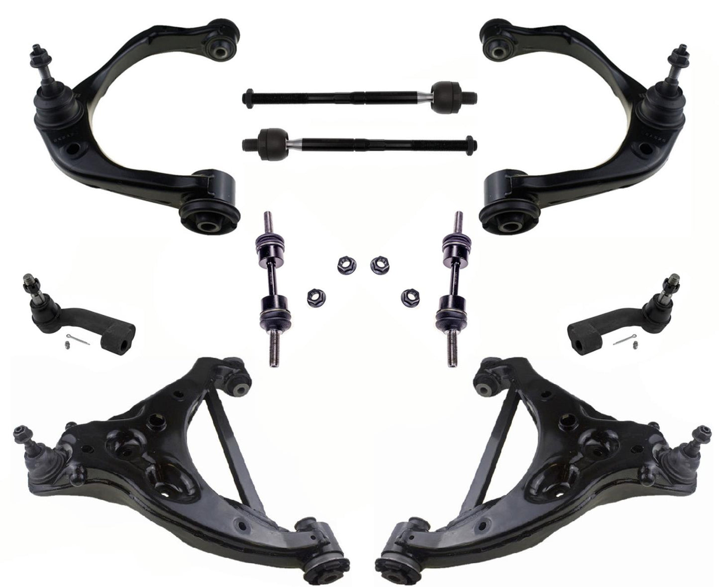 Front Upper & Lower Control Arms Tie Rods & Links For Ford Expedition 2018-2022