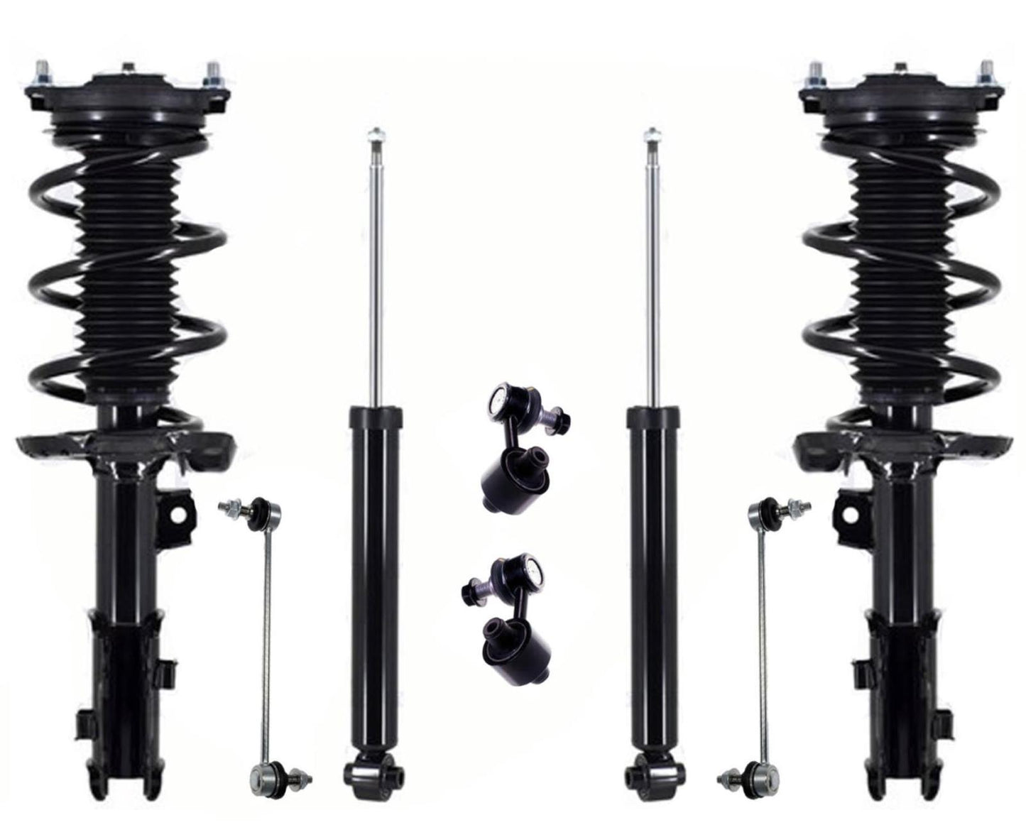 Front Complete Struts Rear Shocks & Links For Hyundai Elantra GT 2018-2020