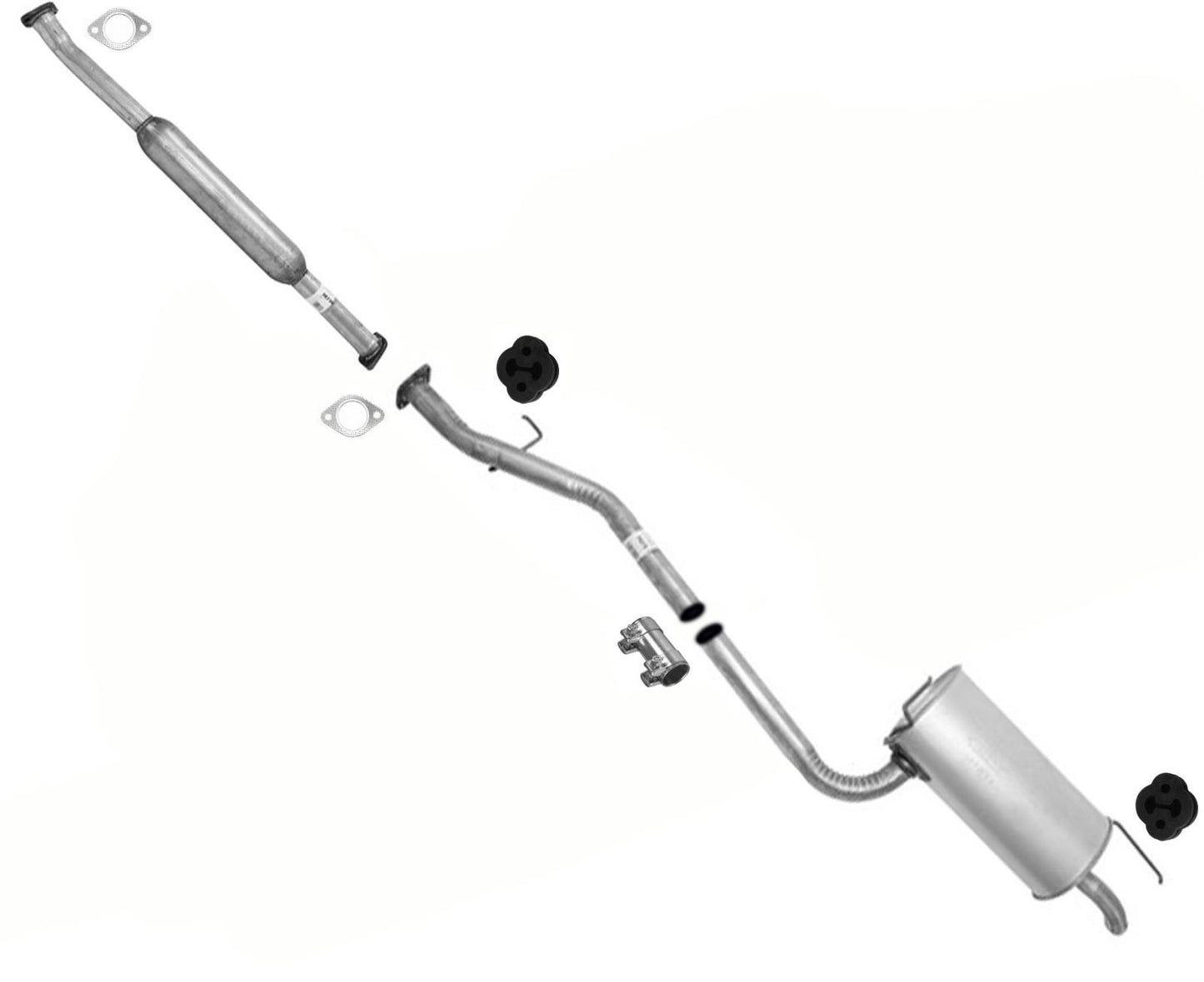 Resonator & Muffler Pipe System For Kia Optima 2.4L 2.5L 2.7L 2001-2006