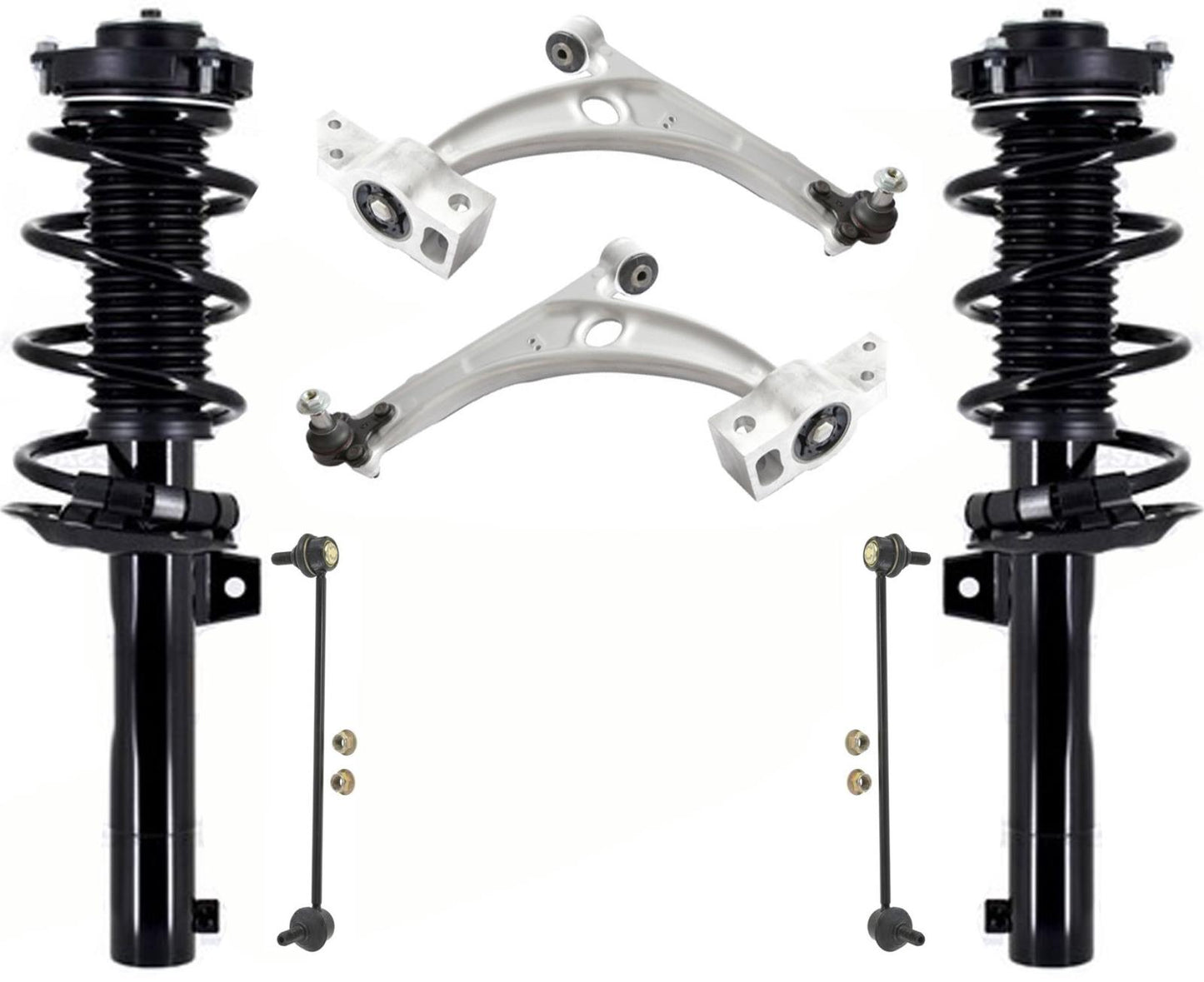 Front Complete Struts Lower Control Arms & Links For Audi Q3 2015-2018