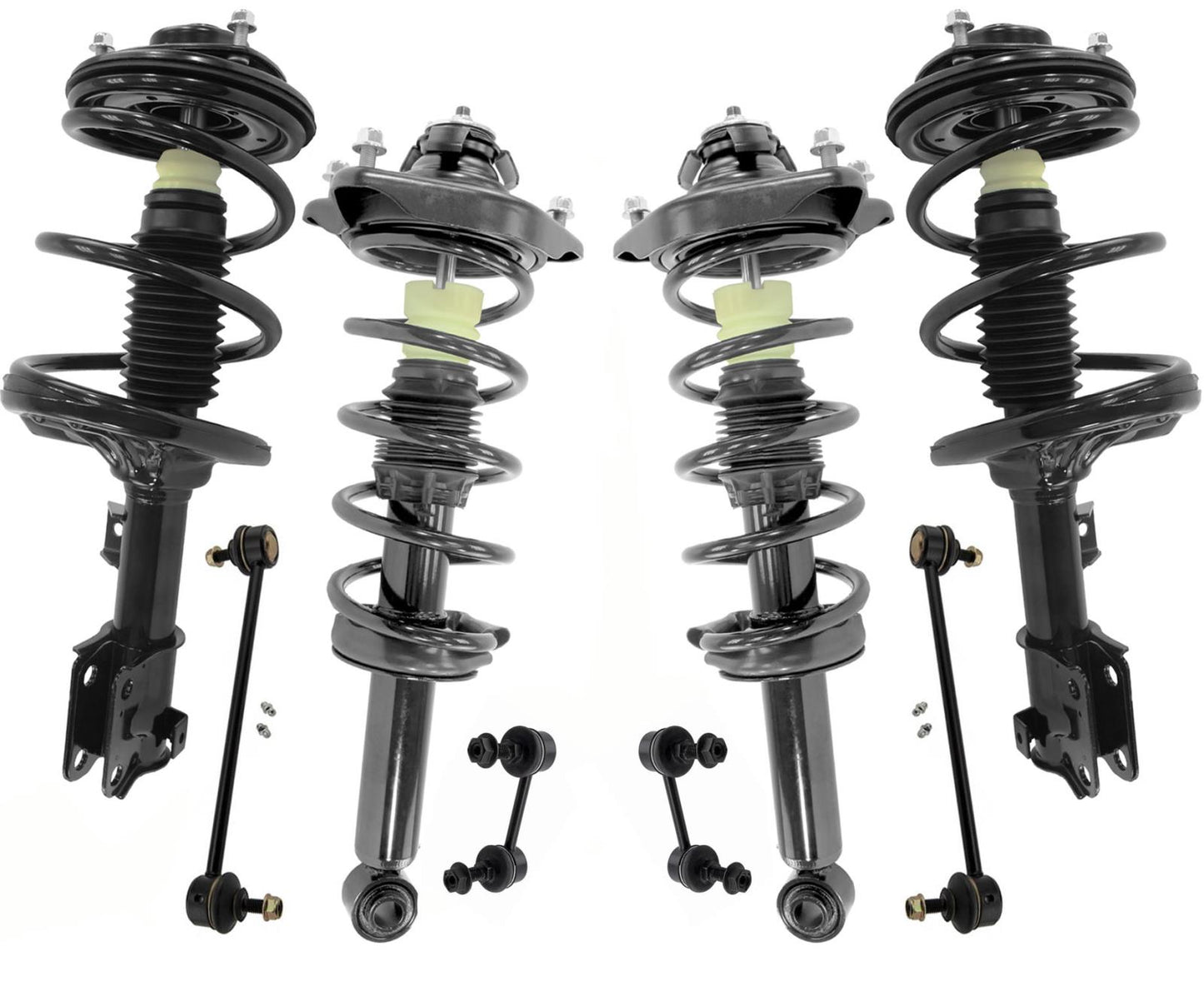 Front & Rear Struts Assembly & Sway Bar Links For Mitsubishi Eclipse 2006-2012