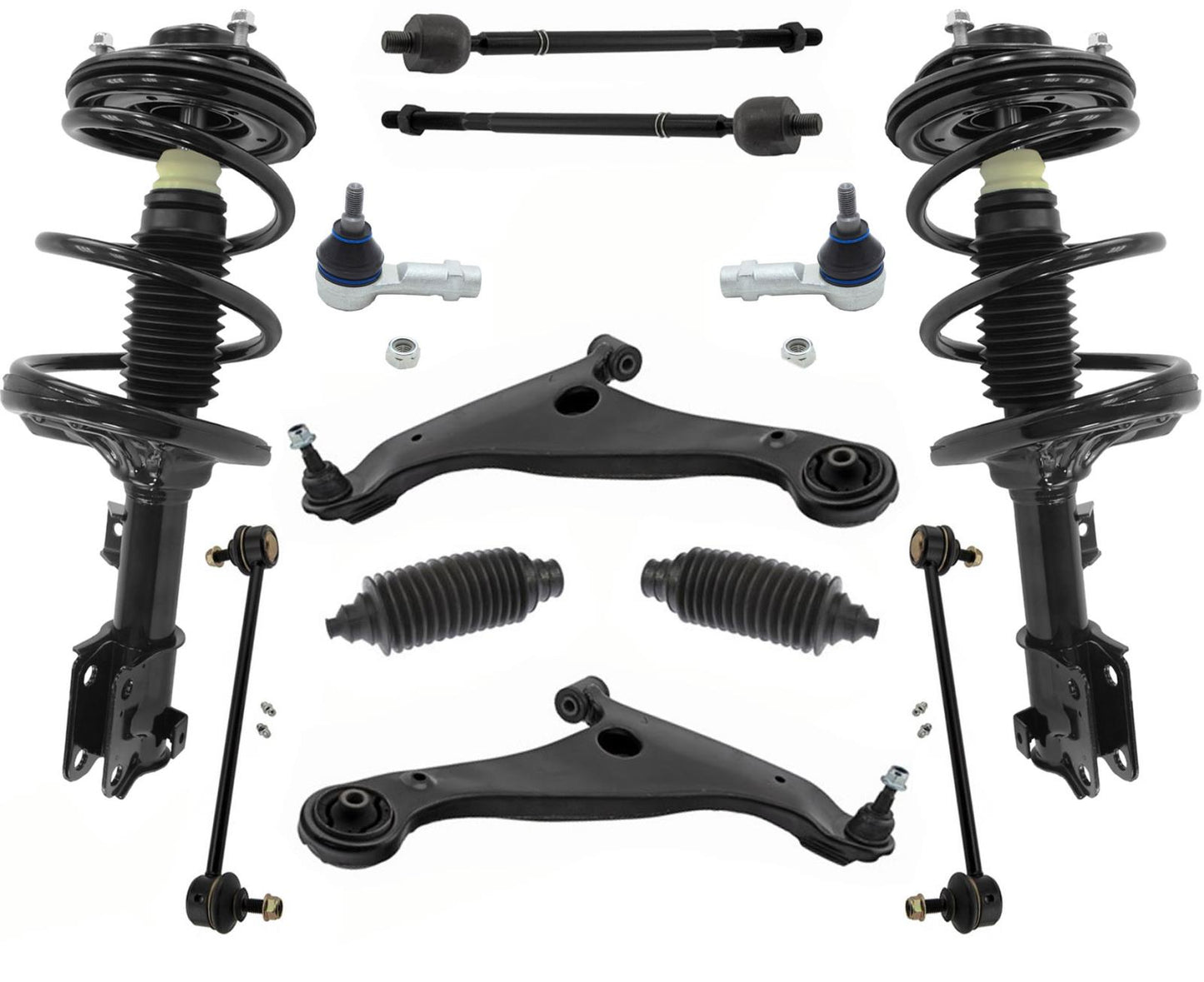 Barras de acoplamiento y enlaces de brazos de control inferiores de puntales delanteros para Mitsubishi Eclipse 06-2012