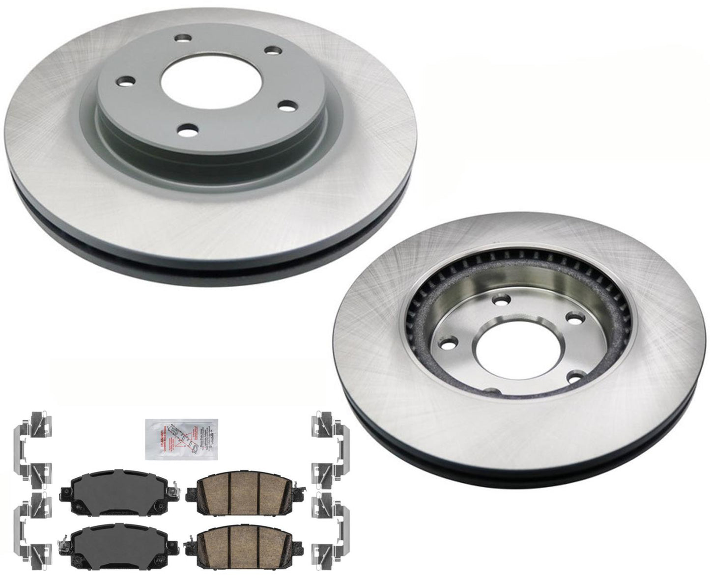 For Nissan Sentra 2020-2023 Coated Front Disc Brake Rotors & Ceramic Pads