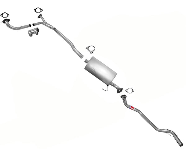 Exhaust System Muffler and Tail Pipes For 2004 2005 2006 Nissan Titan 5.6L