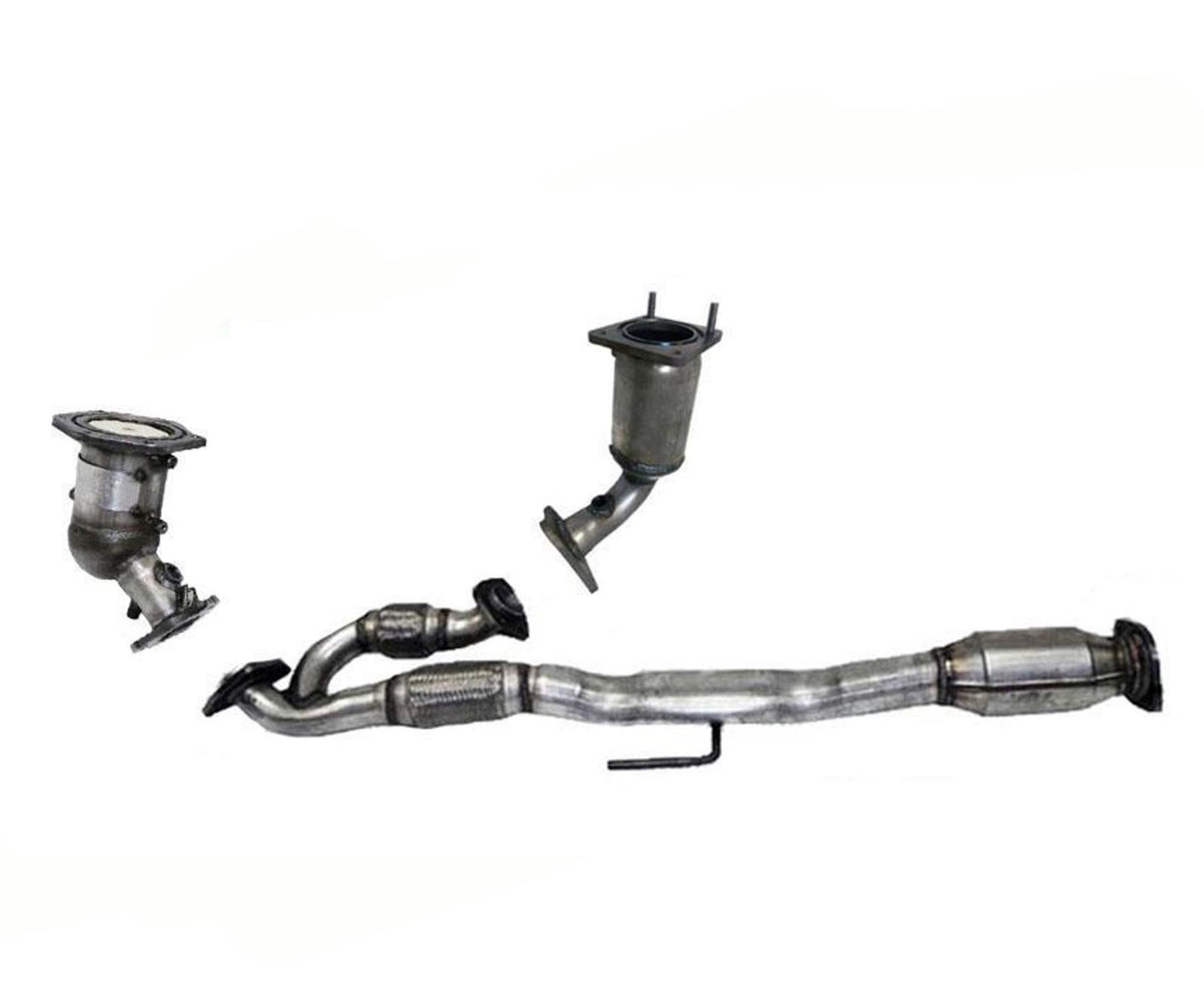 Front & Rear Engine Y Pipe (3) Catalytic Converter for Altima 07-08 3.5L 3Pc Kit