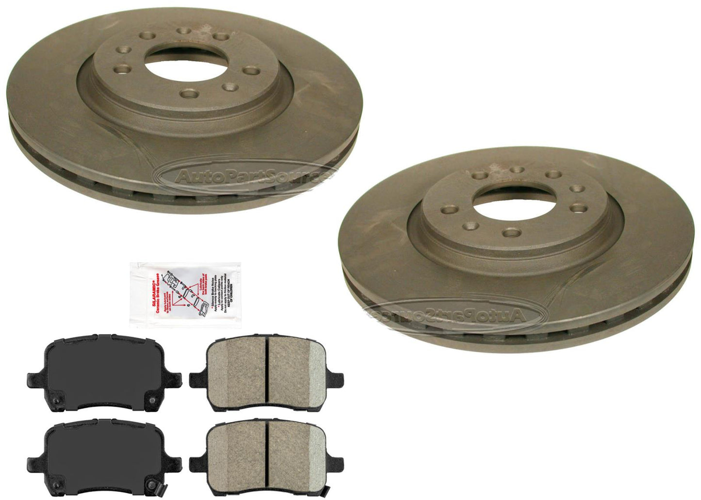 Solstice 2006-2009 Saturn Sky 2007-2010 Front Brake Rotors & Ceramic Brake Pads