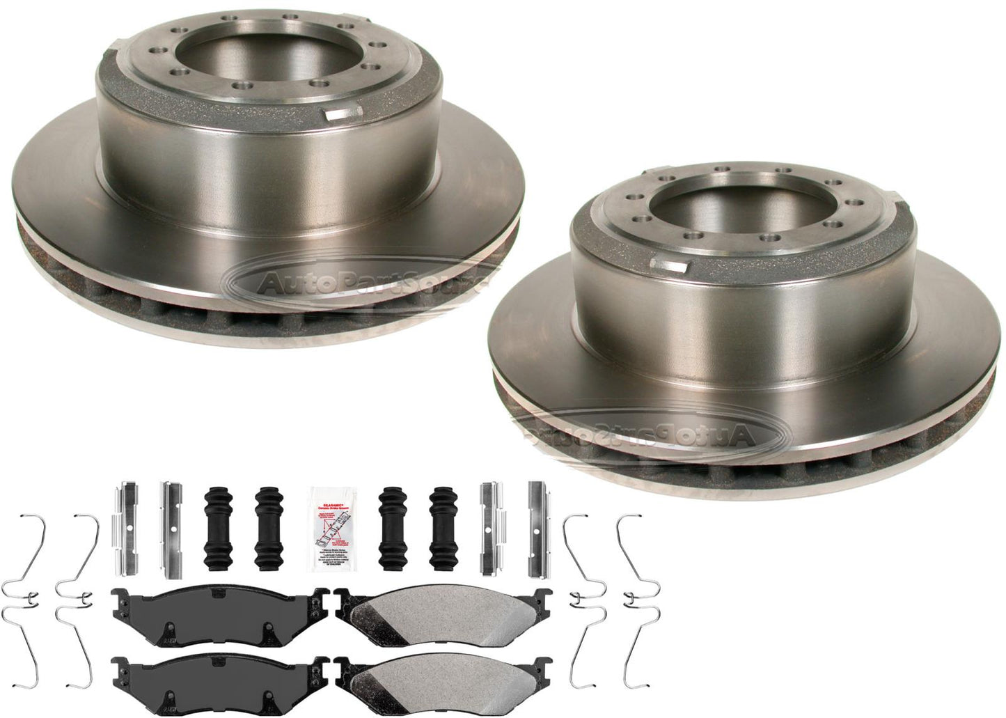 Front Disc Brake Rotors Fllet Pads for 2006-2016 F53 16000lbs to 22000lbs GVW
