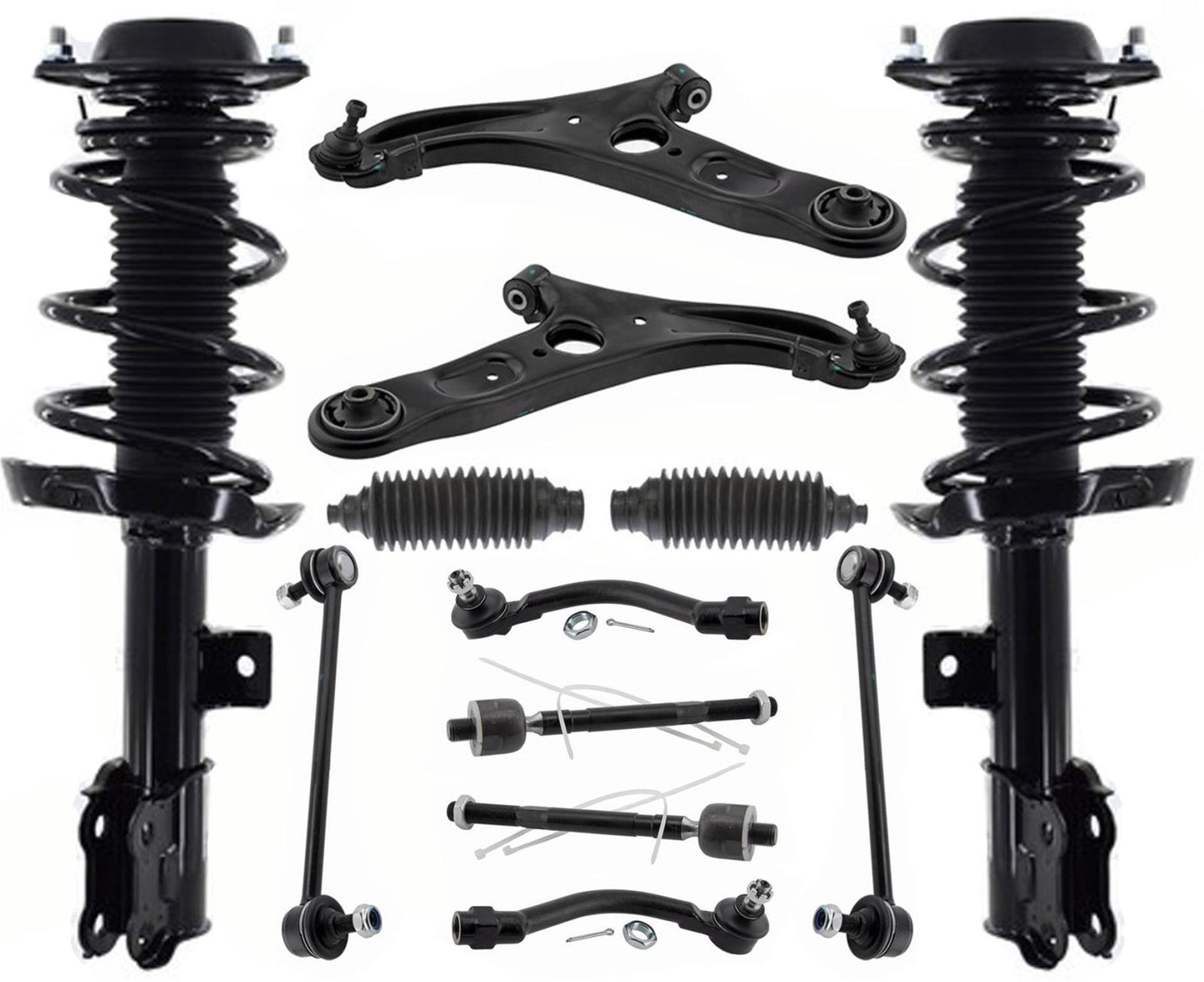 Front Complete Struts Lower Control Arms & Links For Hyundai Veloster 2013-2017