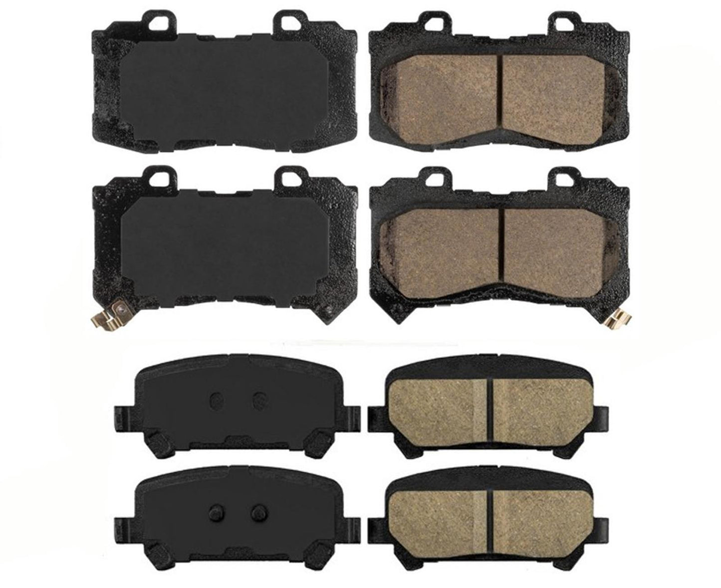 Pastillas de freno de cerámica delanteras y traseras para Chevrolet Colorado 2015-2020