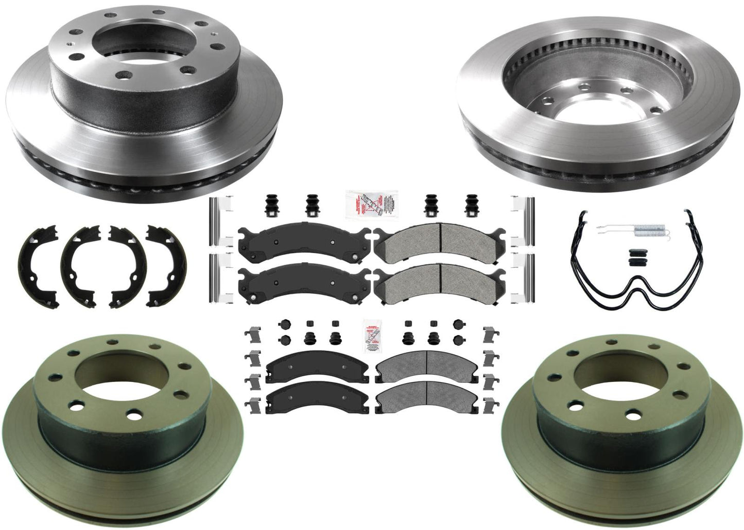 Pastillas de freno de disco de carbono para servicio de flota 2018-2020 GM Express Van 4500 SRW