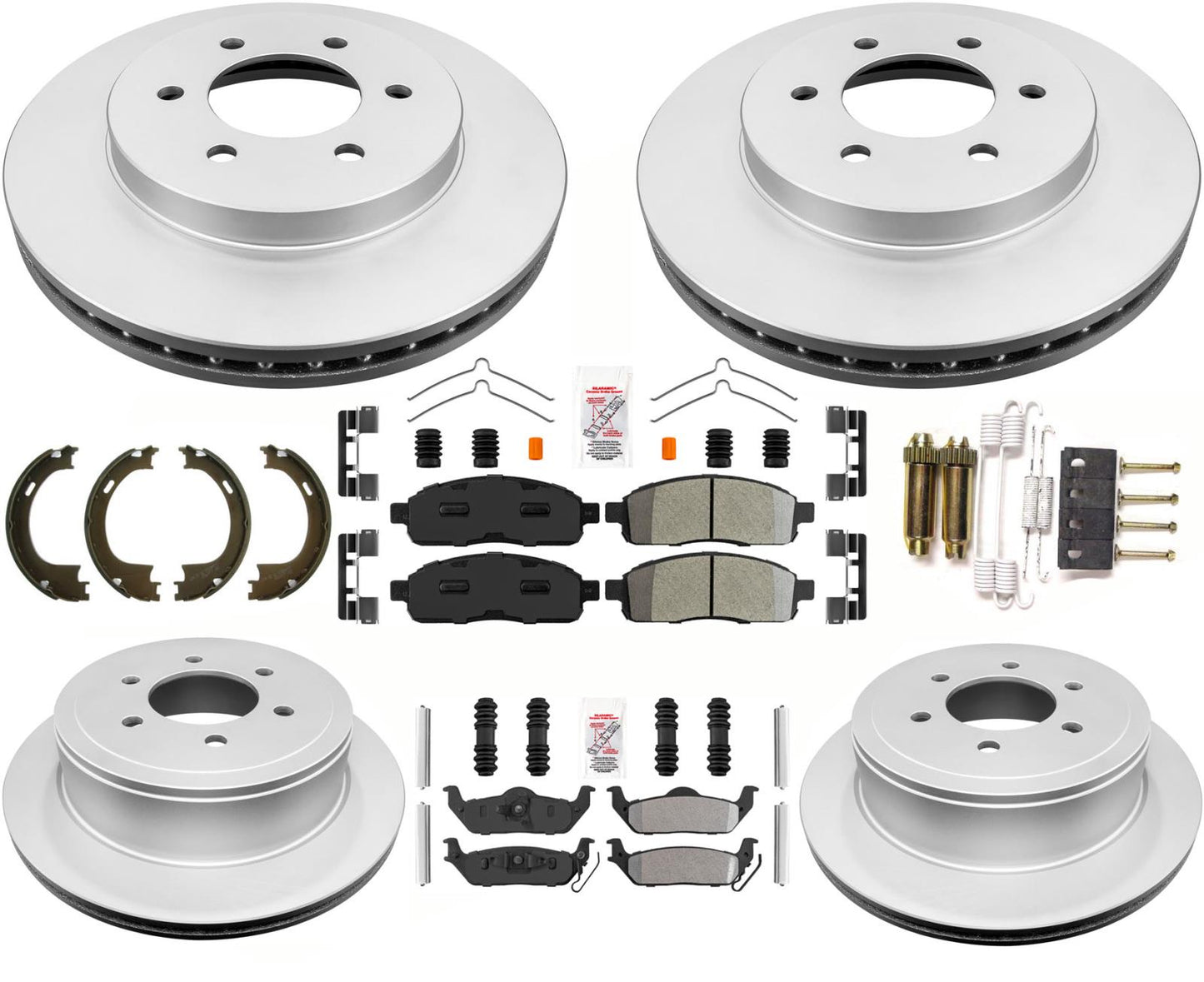 Flota de pastillas de freno de rotores de freno de disco de servicio todoterreno para Ford F150 4Wheel Drv 04-08
