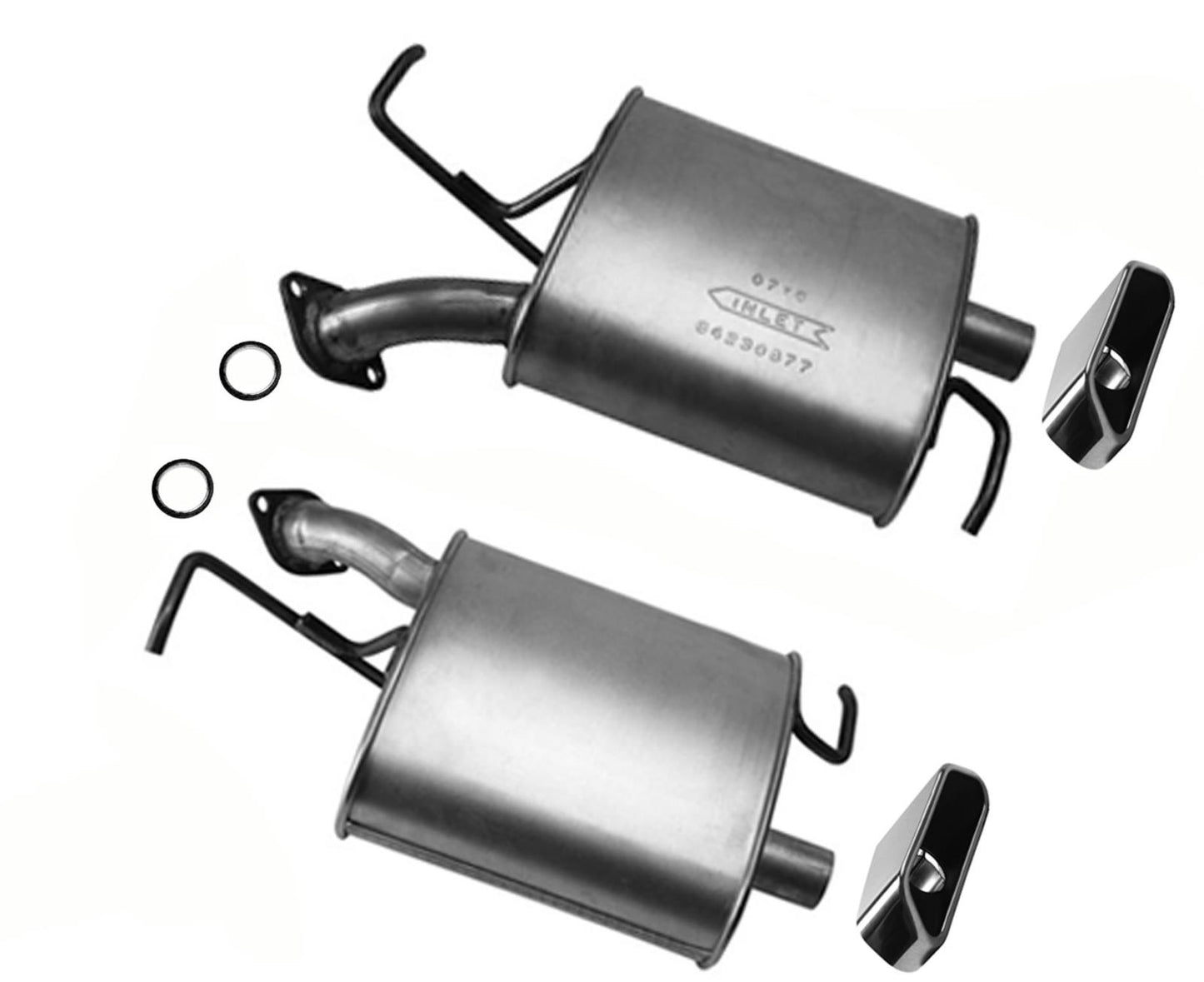Rear Mufflers For 2007-2015 Mazda CX-9 3.7L 3.5L CY01-40100E CY02-40-200E