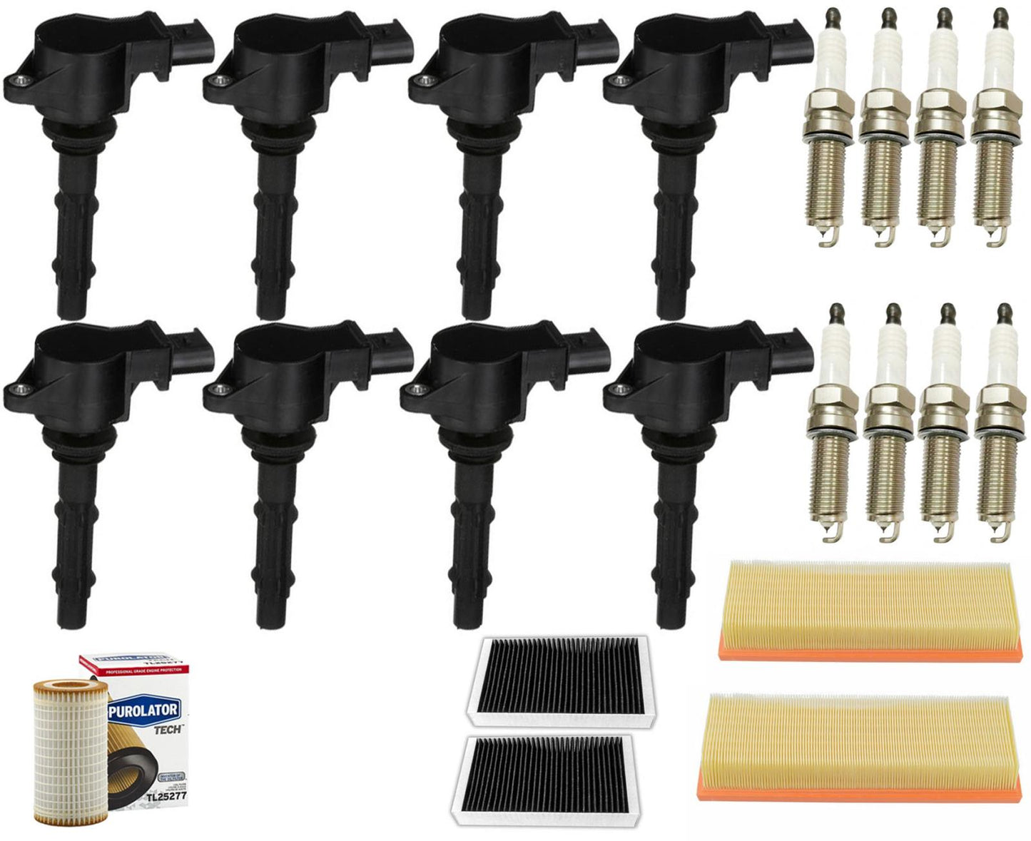 8 bobinas de encendido y bujías de platino para Mercedes Benz CL550 5.5L 2007-2010