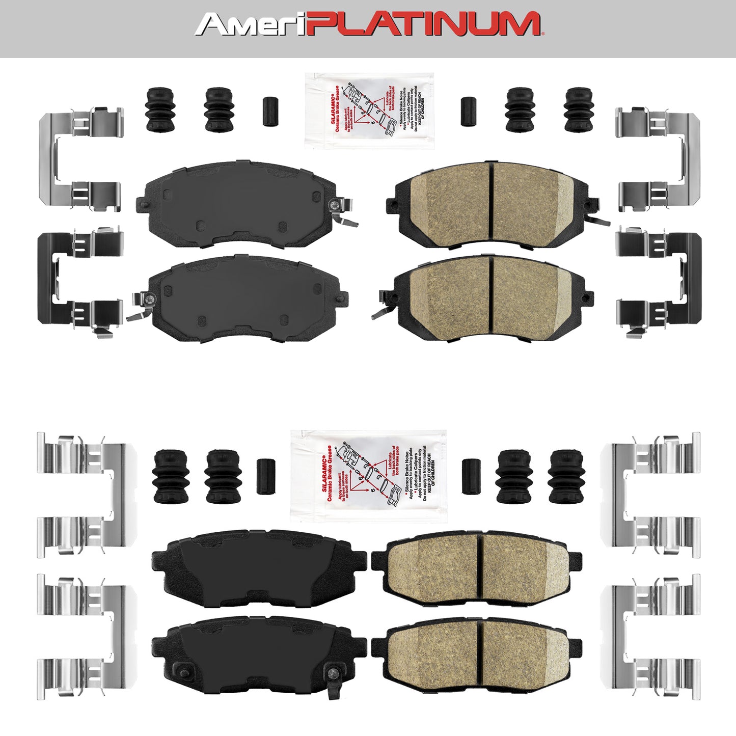 Pastillas de freno delanteras y traseras de cerámica PARA TOYOTA 86 2017-2020