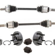 02-05 Explorer (2) Rr CV Axle Shafts (2) Wheel Hub Bearings L&R Rear Ball joints