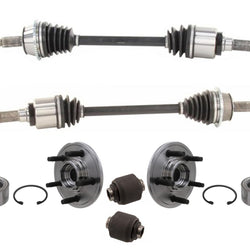 02-05 Explorer (2) Rr CV Axle Shafts (2) Wheel Hub Bearings L&R Rear Ball joints