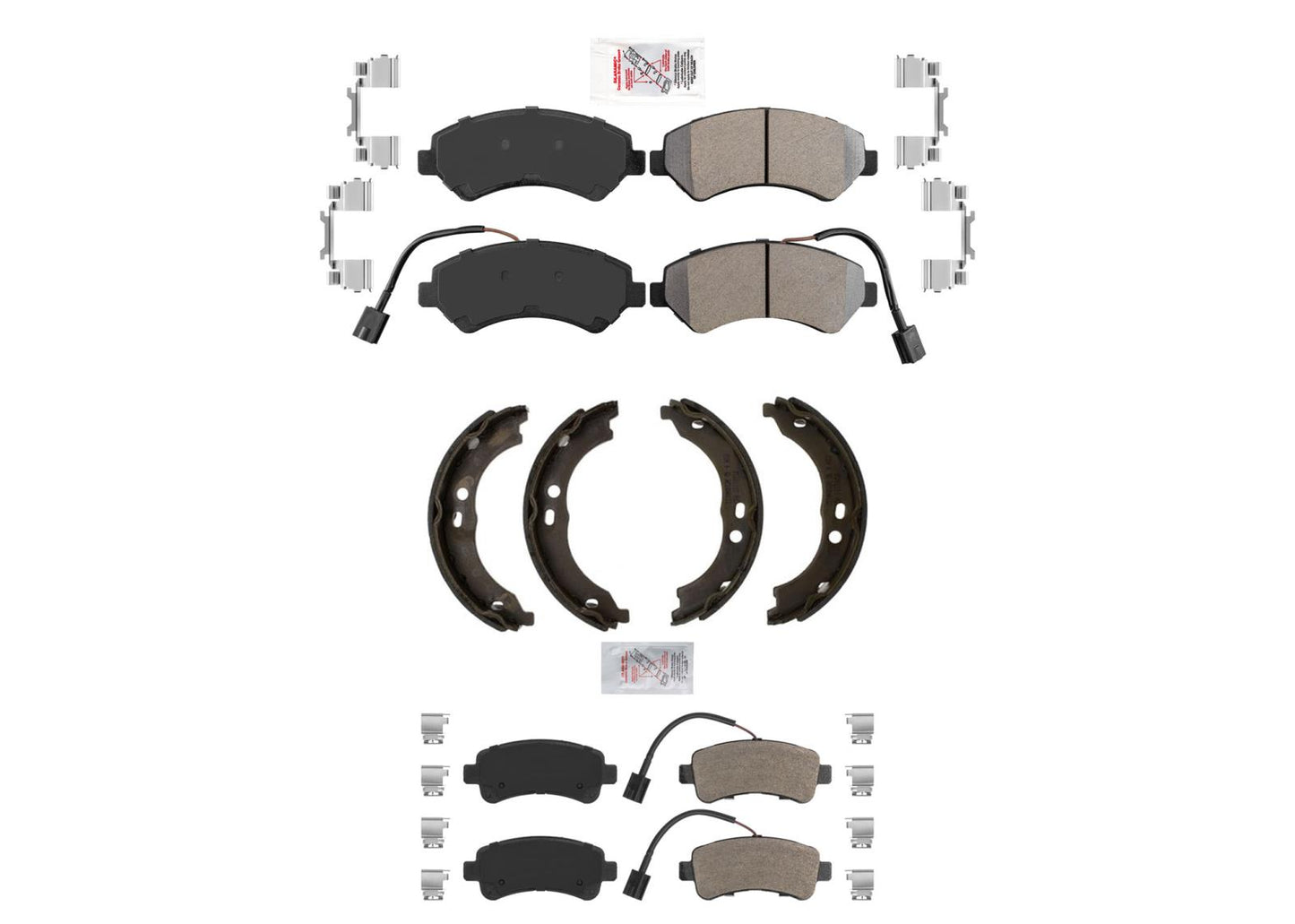 Pastillas de freno de disco de alta resistencia, zapatas de estacionamiento para Ram Promaster 1500 14-21 Vented Rr