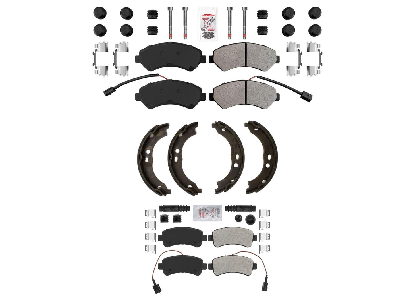 Pastillas de freno de disco Fleet Duty, zapatas de estacionamiento para Ram Promaster 1500 Vented Rr 14-21