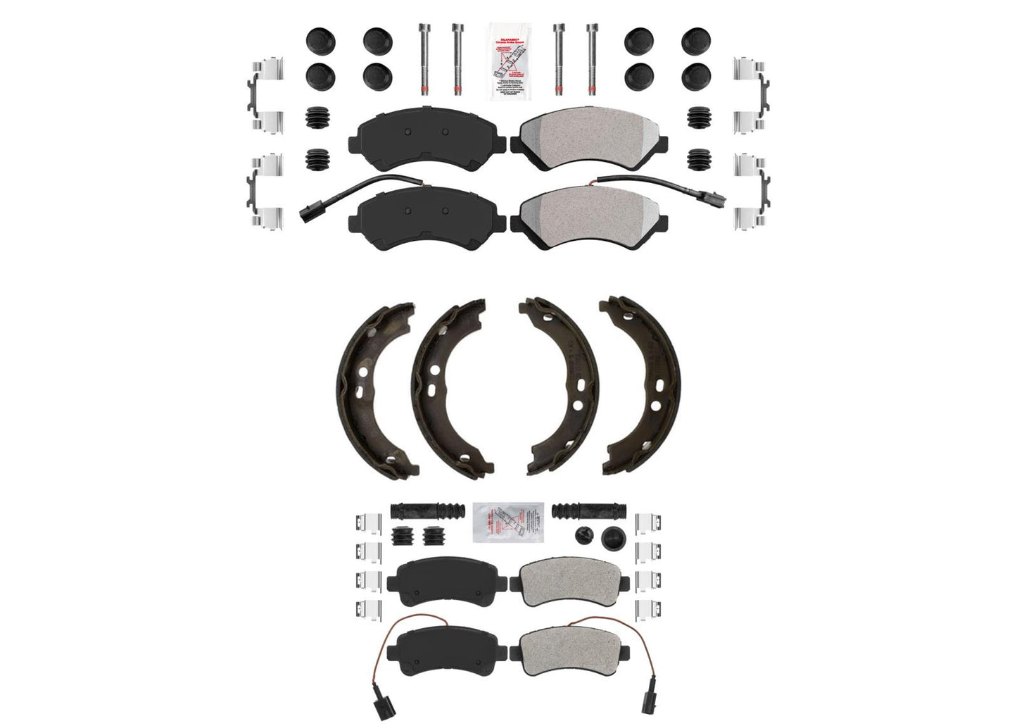 Fleet Duty Pastillas de freno de disco Zapatas de estacionamiento para Ram Promaster 2500 16-22 Vented Rr