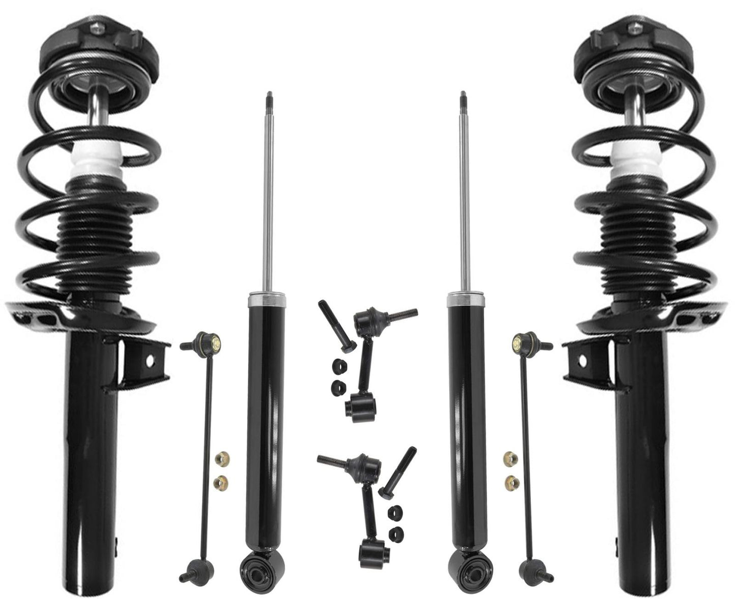Amortiguadores y eslabones traseros delanteros completos para Volkswagen Beetle 2012-2016