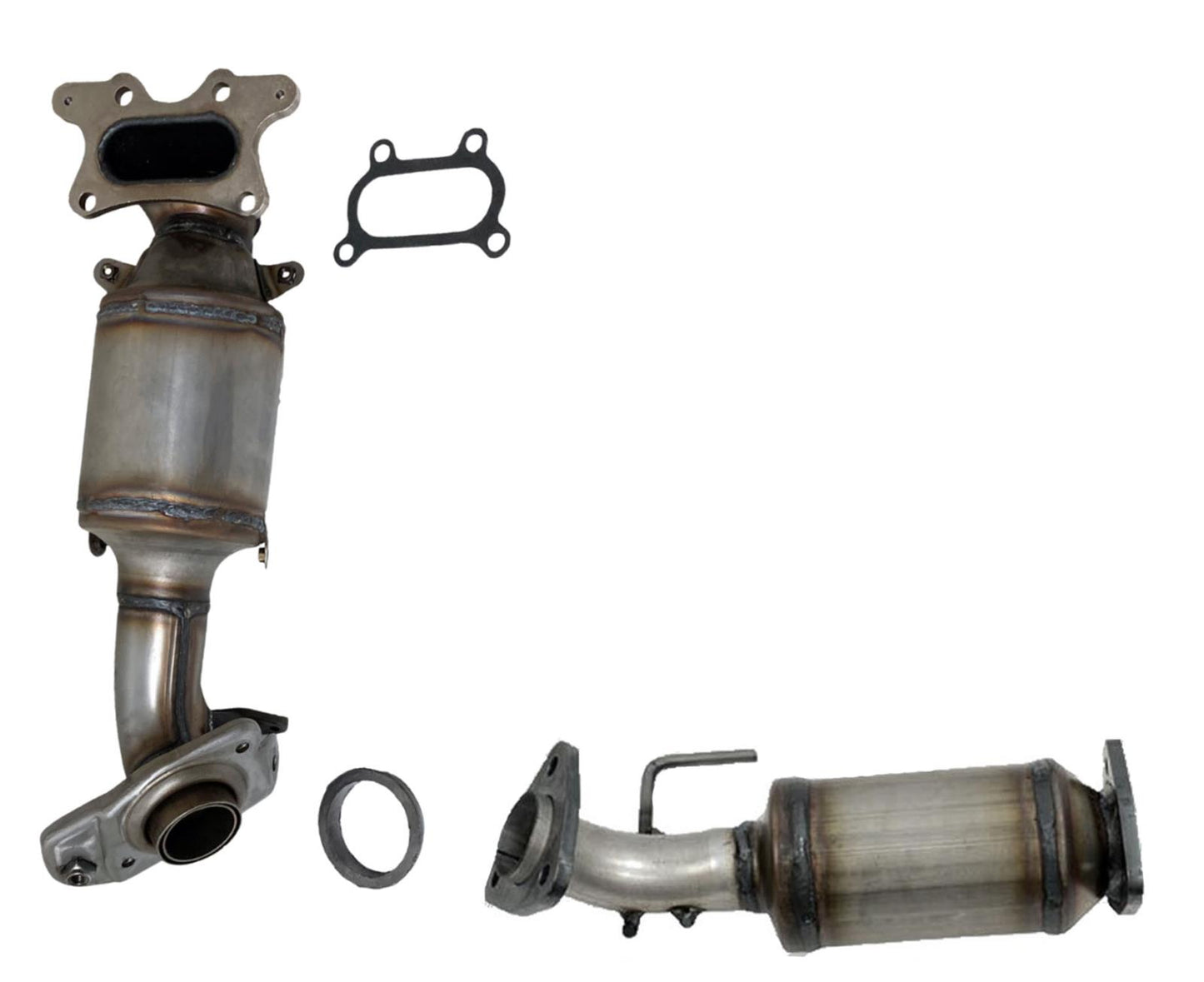 Front Upper Rear Lower Catalytic Converters for 2014-2015 Honda Civic 1.8L
