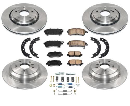 Rotores de freno delanteros y traseros Pastillas de freno de cerámica para Honda Odyssey 15-17 Kit de 8 piezas