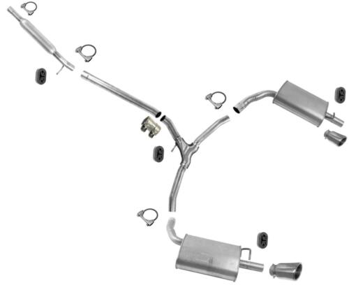 Middle Pipe Y Pipe & Mufflers for 2013-2019 Ford Taurus 3.5L Natural Aspirated