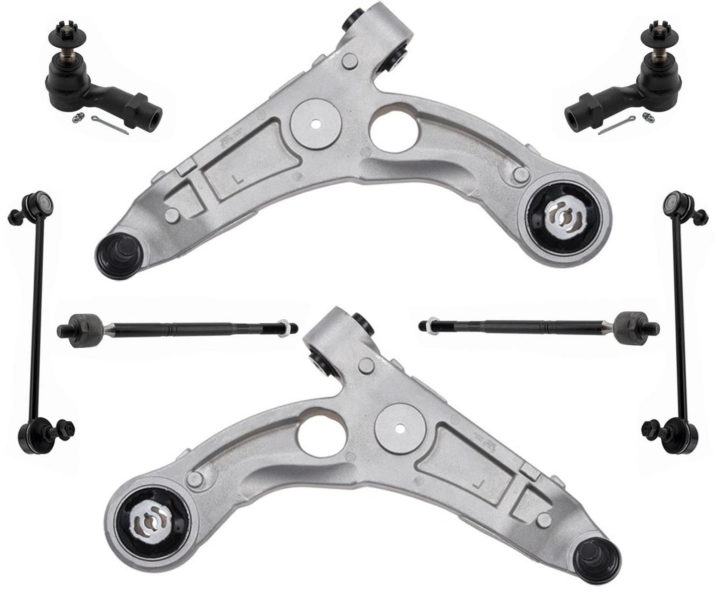 Front Lower Control Arms Tie Rods Links For Chrysler 200 W 18 Inch Wheel 15-17
