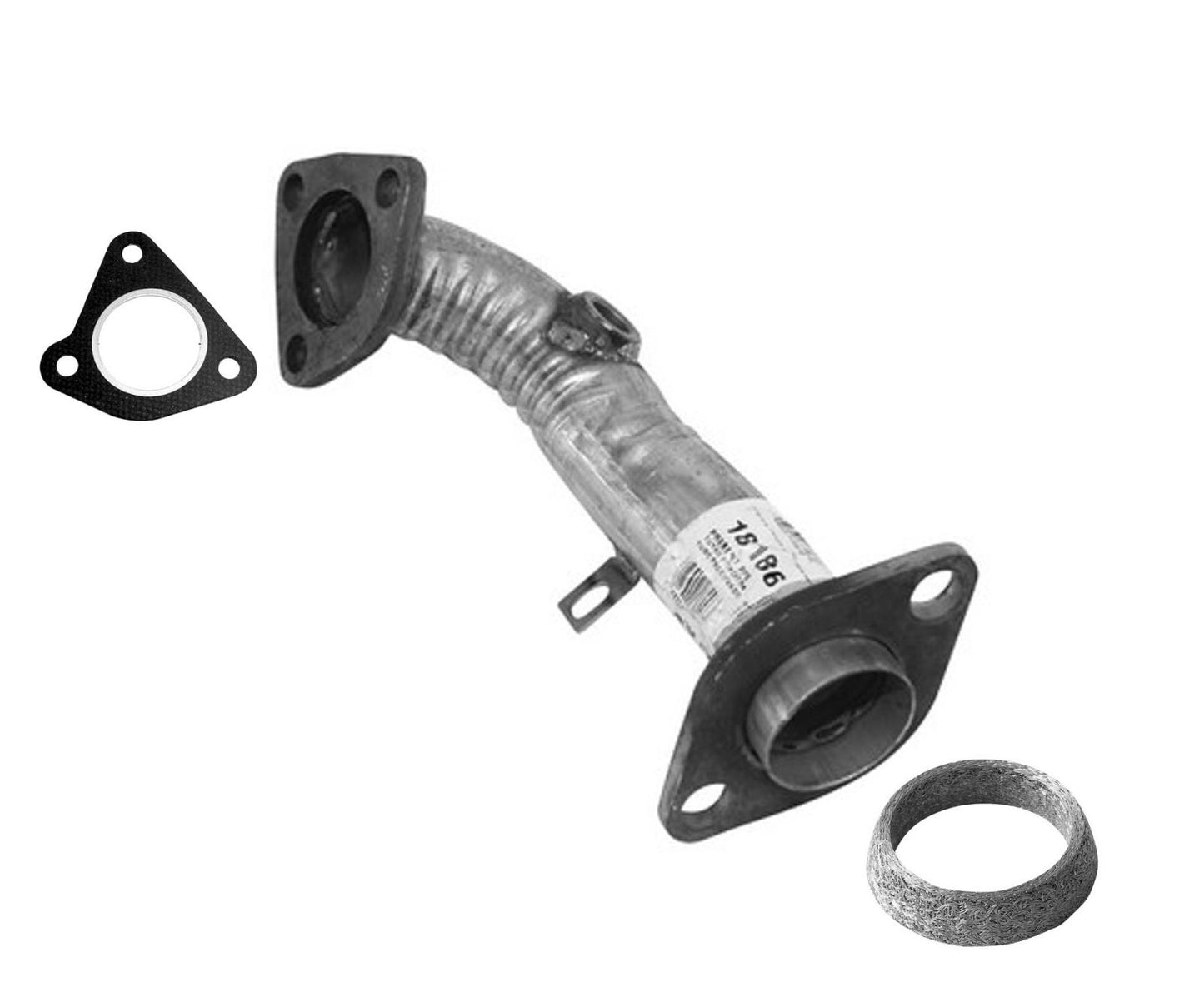 Para tubo flexible de escape de motor delantero Mazda Protege 2001-2003 con juntas