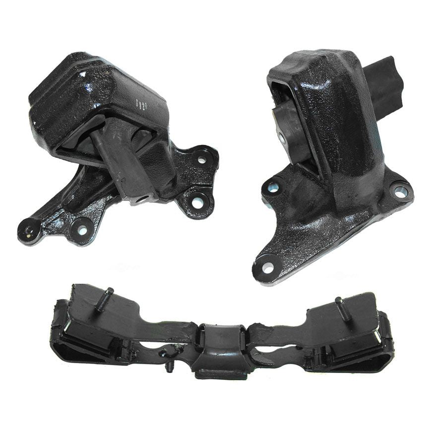 Kit de 3 soportes de motor y transmisión para Jeep Wrangler 3.8L 2007-2011