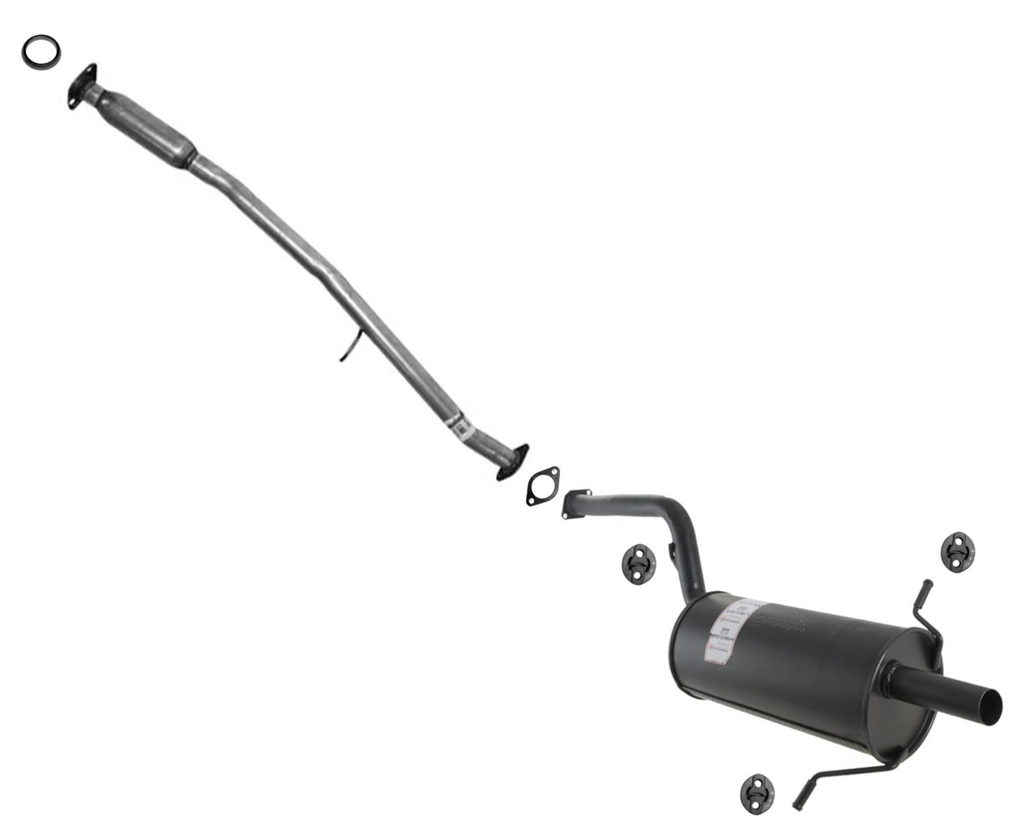 Resonator & Muffler Assembly Exhaust System for Subaru Forester 1999 2000 2002