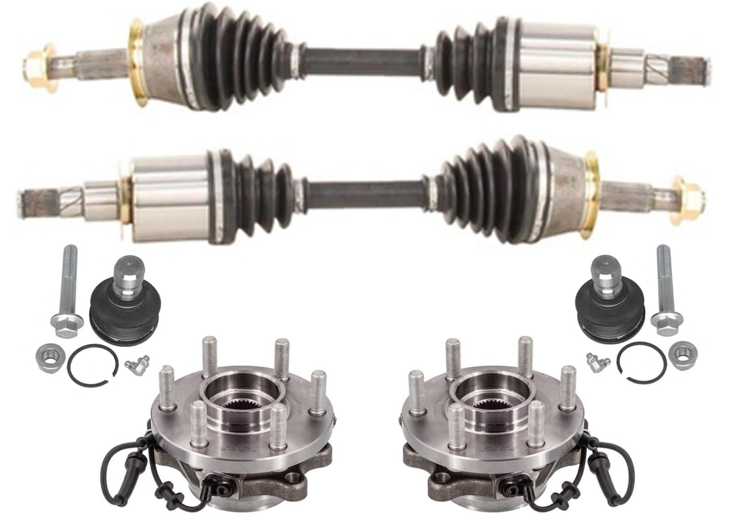 Ejes de eje de transmisión CV delantero para Nissan Frontier 05-19 Pathfinder Xterra 05-12