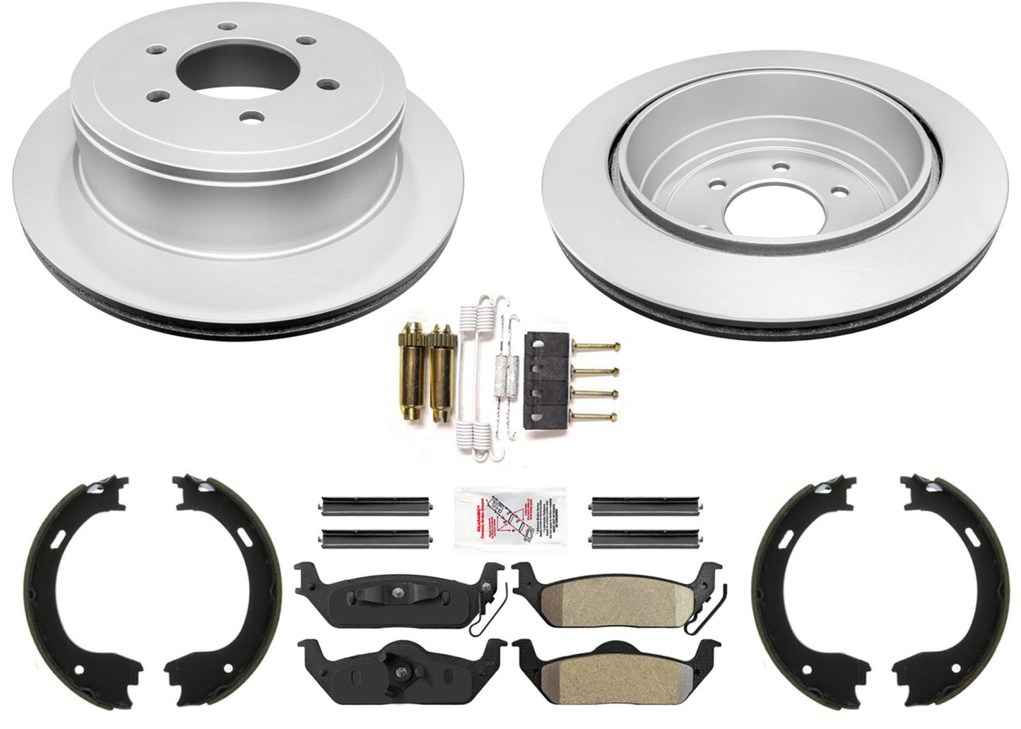 Pastillas de freno de disco traseras AmeriBRAKES para Ford F150 2004-2011 6 pernos