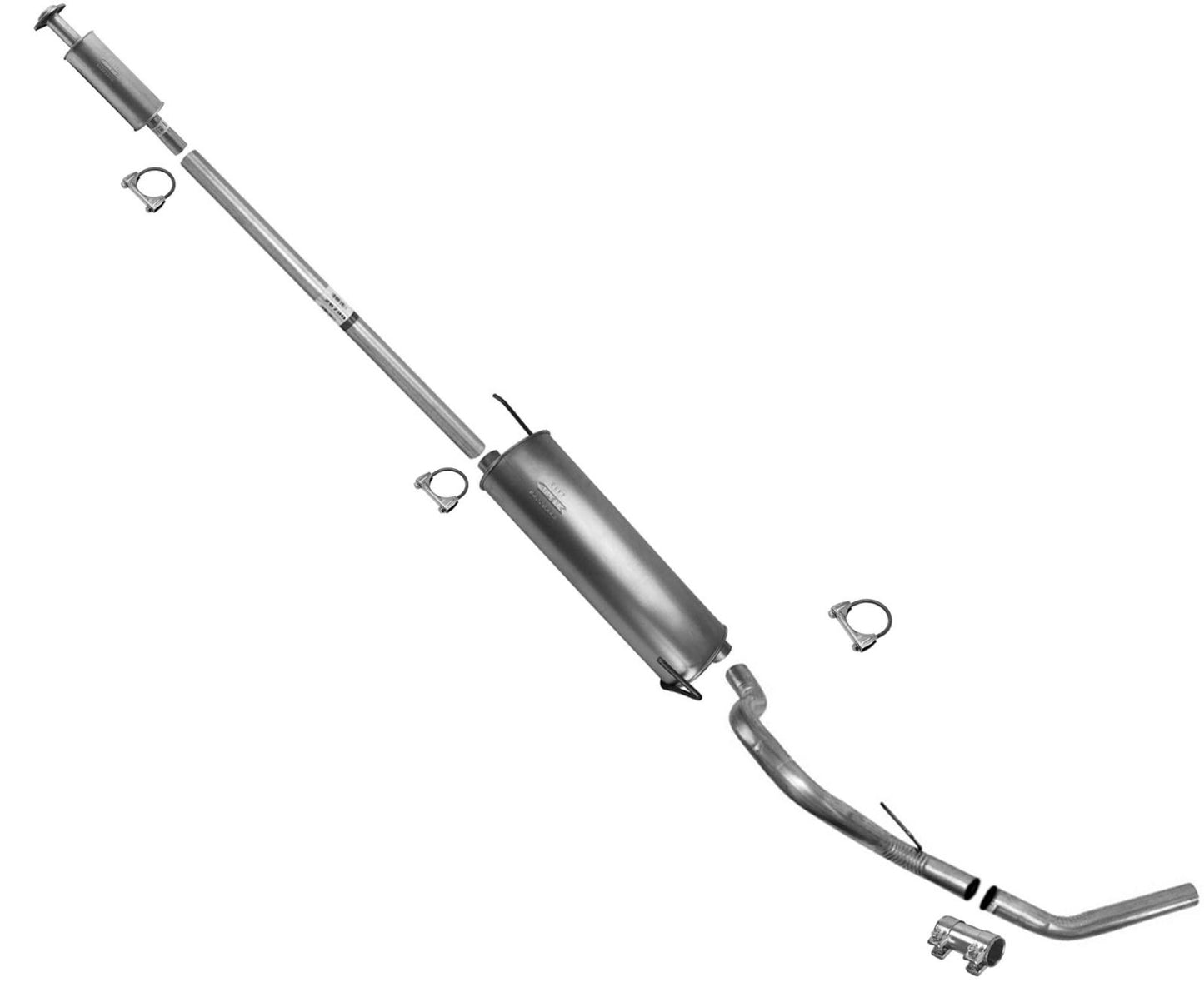 Resonator Muffler Tail Pipe Exhaust System For F150 11-14 5.0L 163" Wheelbase
