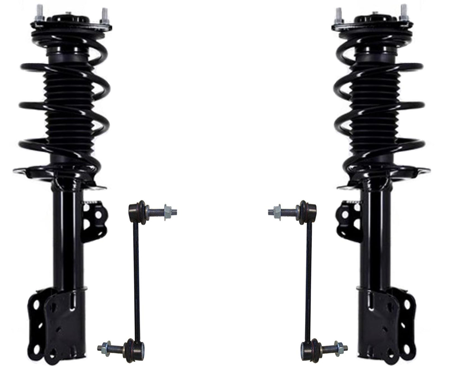 Front Complete Struts & Links For Mustang 5.0L 15-20 W/O Electronic Suspension