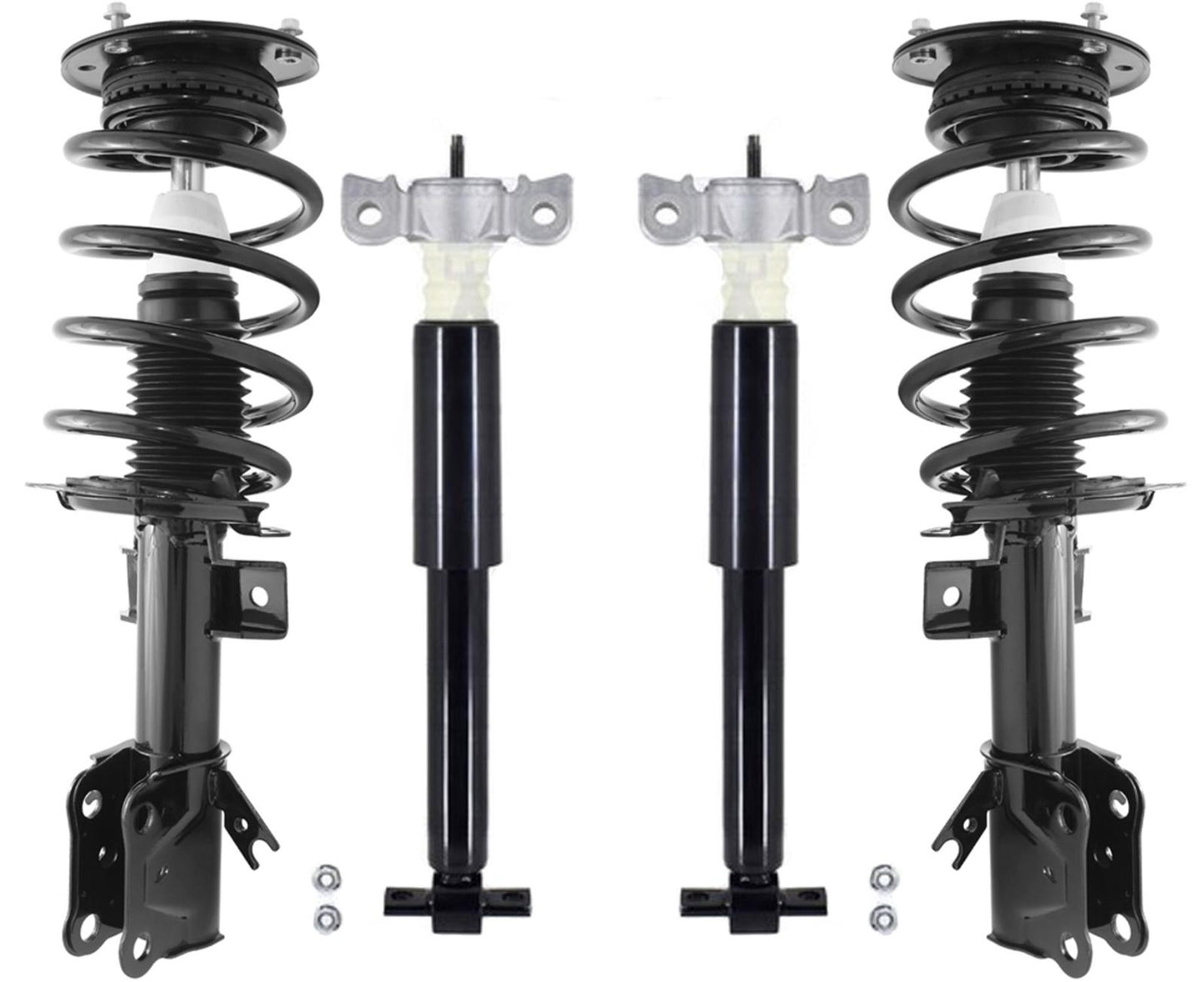 Front Struts & Complete Rear Shocks For Ford Fusion 13-2020 W/O 19 Inch Wheels