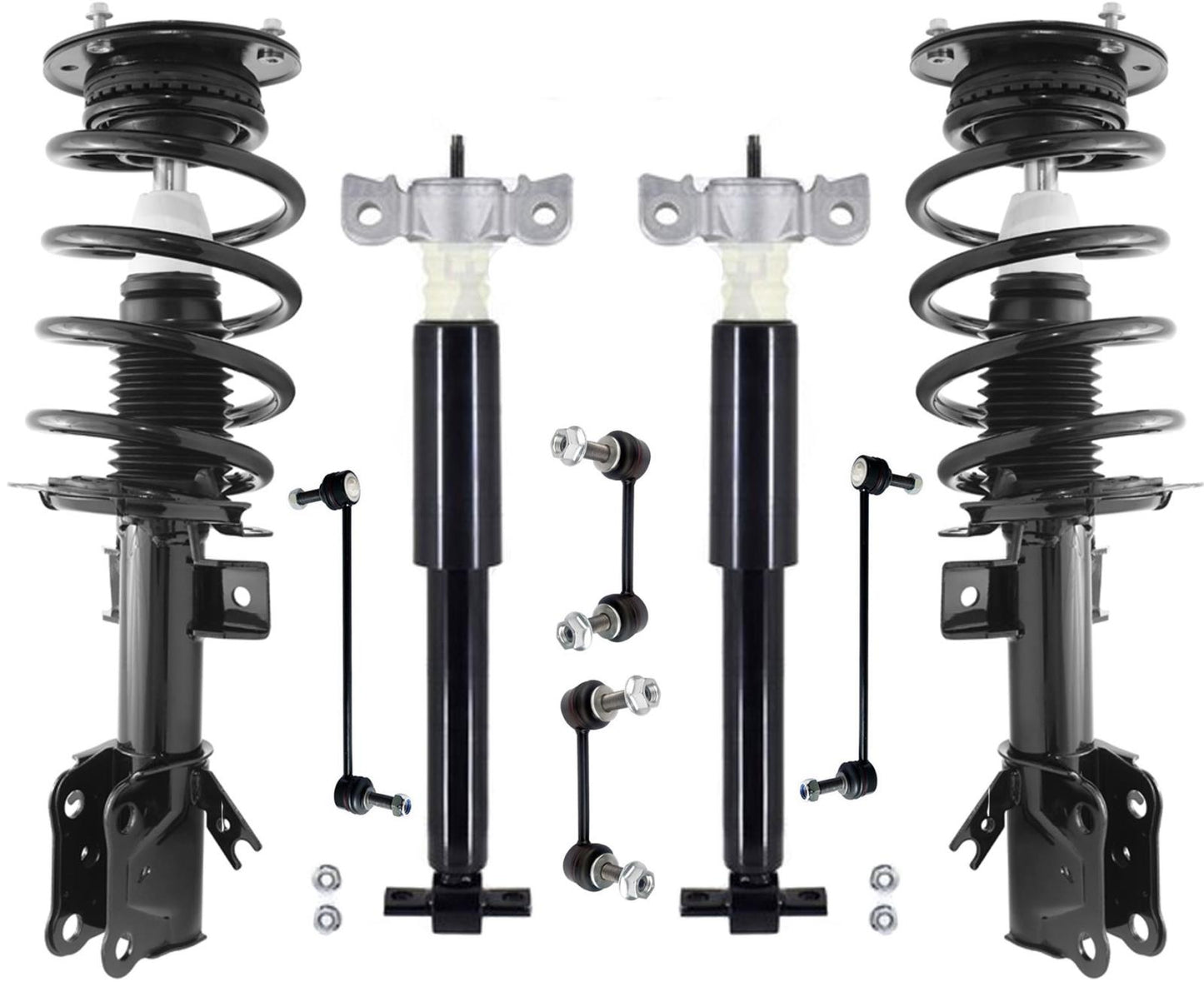 Amortiguadores y eslabones delanteros completos para Ford Fusion 13-2020 SIN ruedas de 19 pulgadas