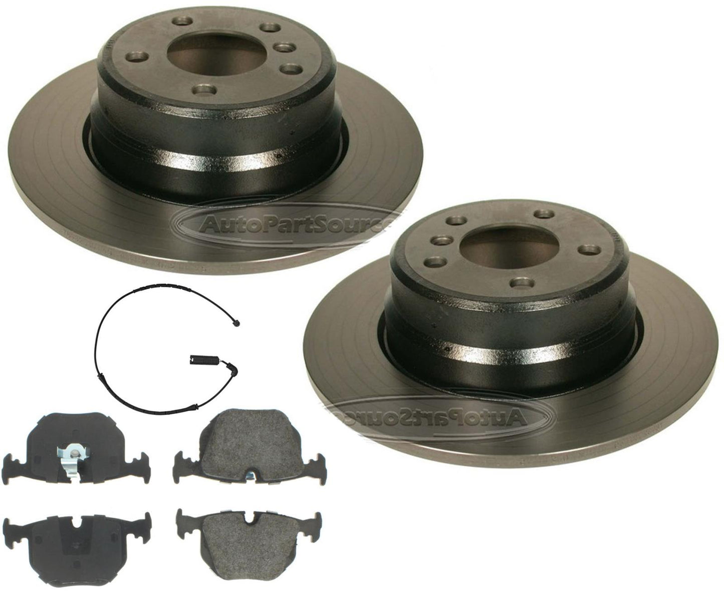 For 2000-2006 BMW X5 3.0L & 4.4L Rear Brake Rotors & Pads & Sensors