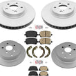 For 2005-2010 Scion TC Front & Rear Brake Rotors and Ceramic Brake Pads Shoes