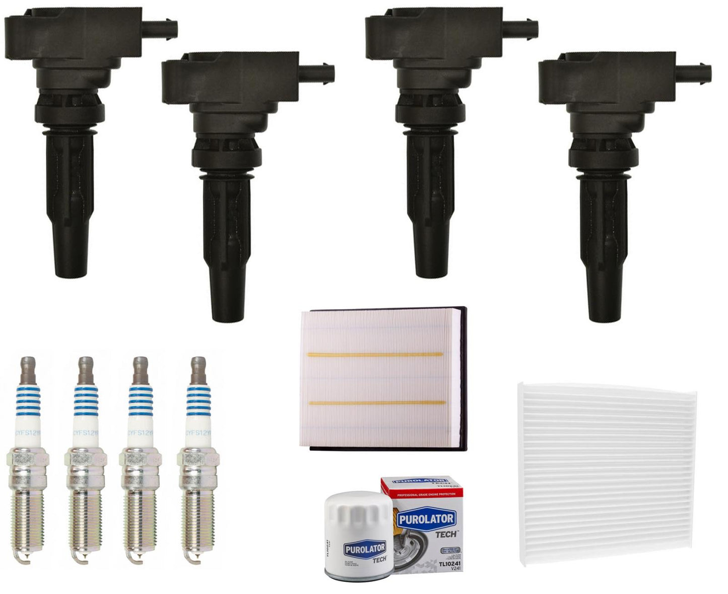 Direct Ignition Coils Spark Plugs Tune Up Kit For Ford Ranger 2019-2022 2.0L