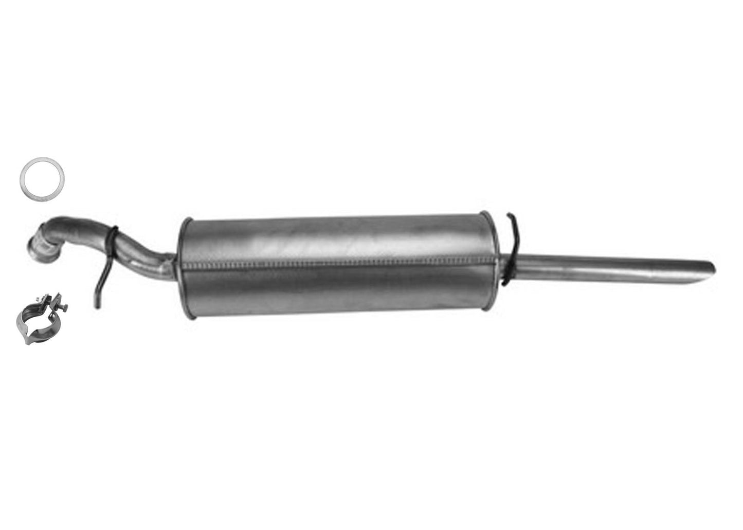 Rear Muffler Exhaust With Special Clamp & Gasket for Toyota Echo 2000-2005 1.5L